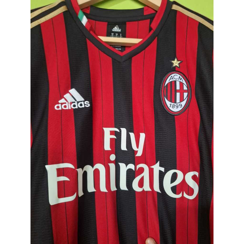 AC Milan Home 2013/2014 Jersey Original BNWT Kain Mulus Size M Sponsor Ori with KAKA
