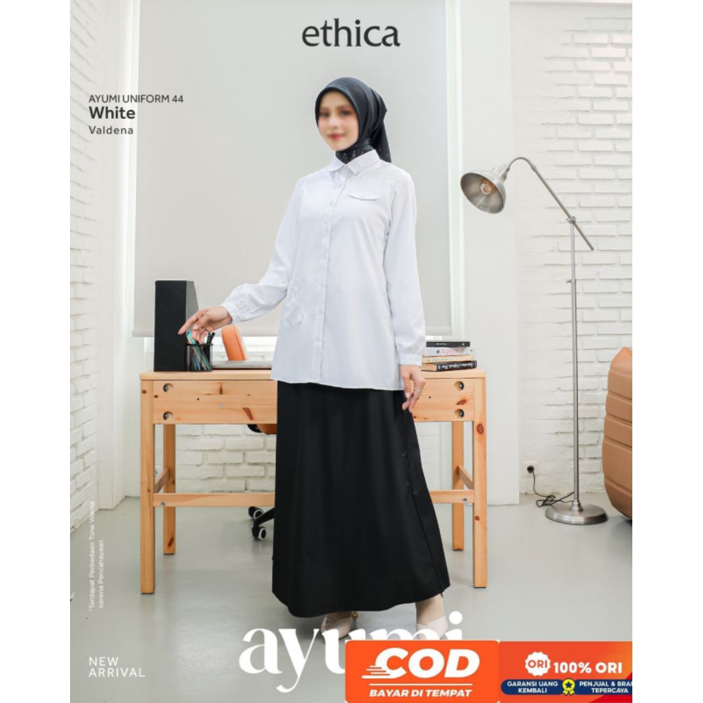 ETHICA | Ayumi Uniform 44 White Setelan Ethica Terbaru