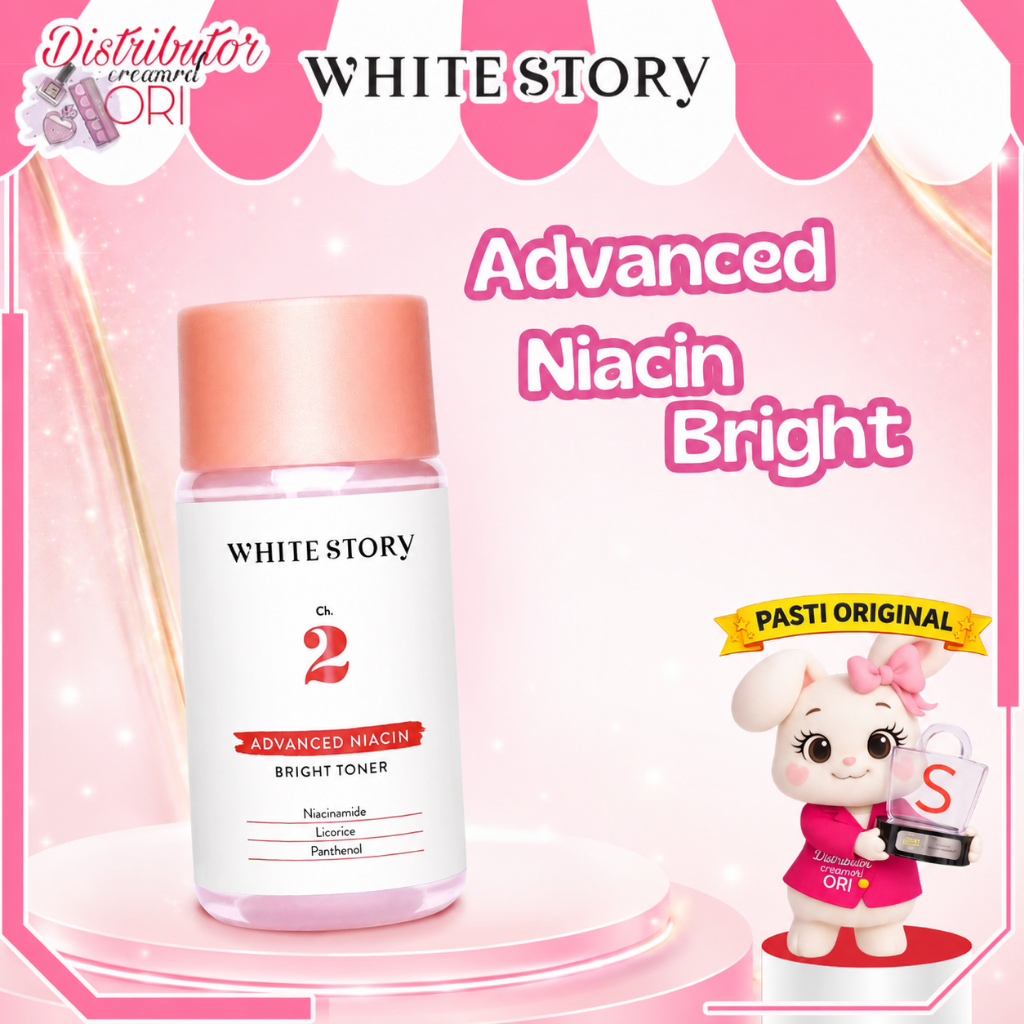 White Story Advanced Niacin Bright Toner - Toner Pencerah Wajah Anti Kusam | BPOM | ORIGINAL