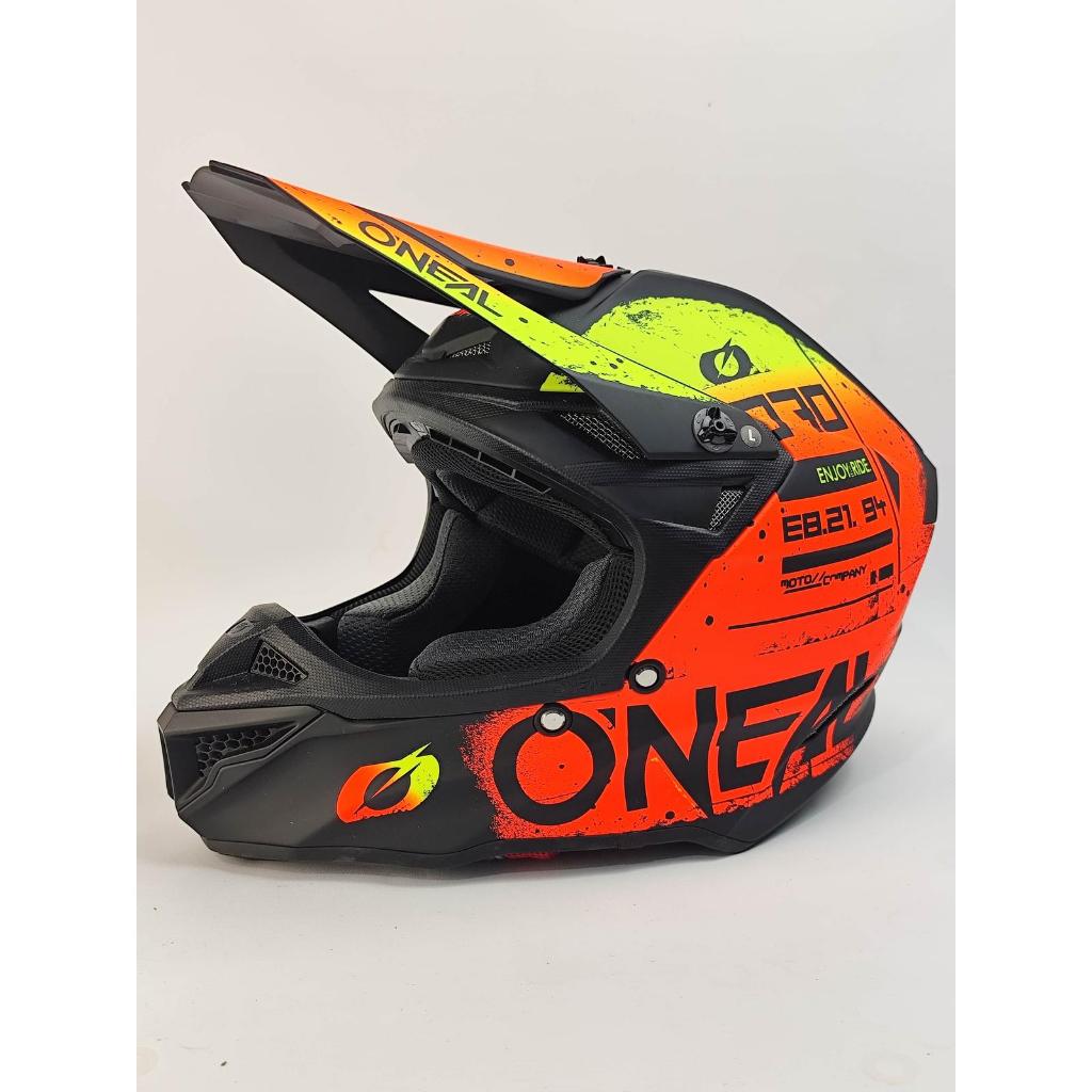HELM ONEAL 5 SRS V24 SCARZ BLACK RED YELLOW 2026 ORIGINAL MOTOCROSS TRAIL