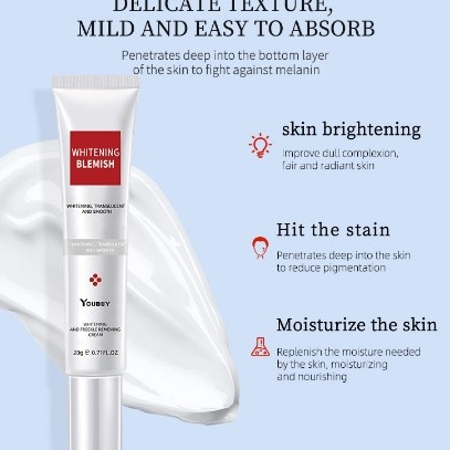 cream Blemish hiisees Krim pemutih wajah Whitening Krim youbuy Mencerahkan Menghilangkan Bintik-Bint