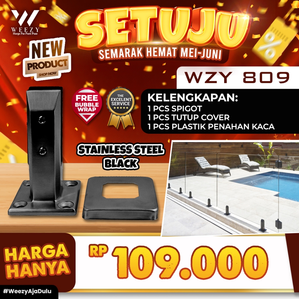 NEW SPIGOT TERMURAH - SPIGOT KACA Weezy 809