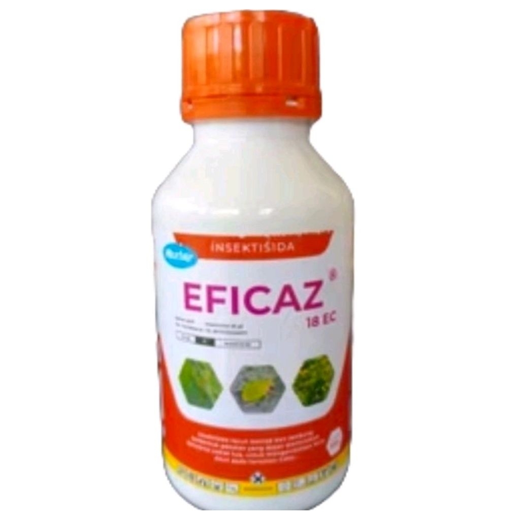 Eficaz 18 EC 500 ml, Insektisida kontak lambung dan Translaminar, ampuh basmi hama keriting daun tan