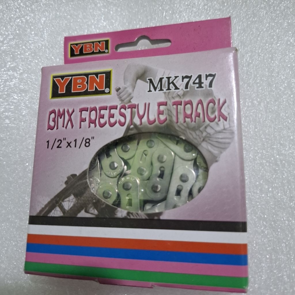 rantai ybn mk7474 Ori - rantai ybn bmx freestyle track - rantai sepeda bmx - rantai bmx - rantai sin