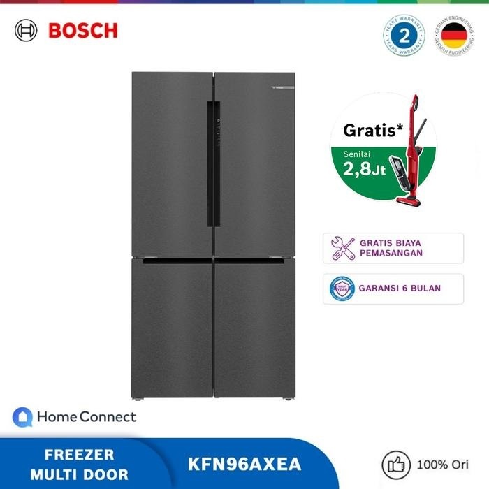 Bosch KFN96AXEA Kulkas French Door Freezer Bawah Multi Pintu Seri 6