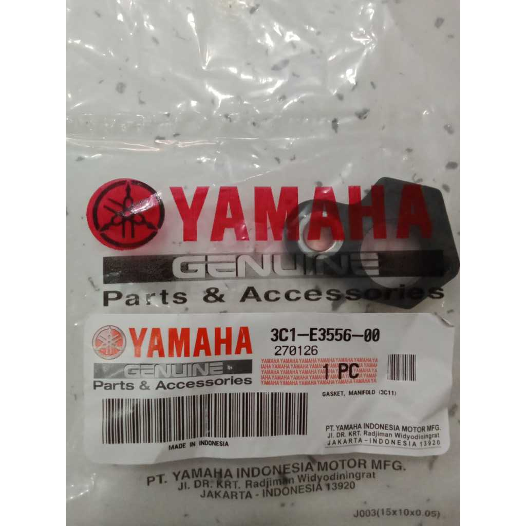 3C1-E3556-00_Gasket Paking FIber Intake Injektor Yamaha Vixion Old