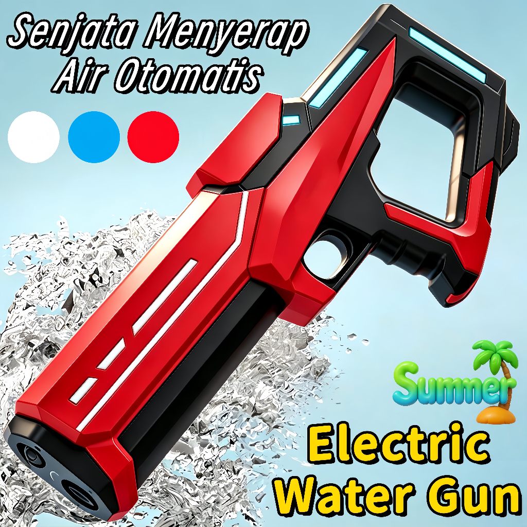 Otomatis Pistol Air Elektrik Electric water gun children's toy automatic continuous water gun toy