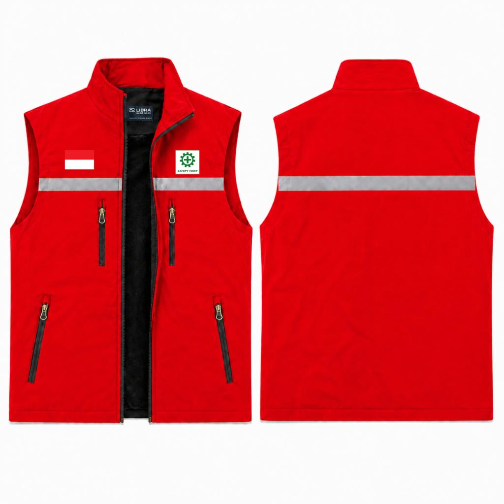 Promo  Rompi Safety Proyek Lapangan / Rompi Taslan Safety K3 / Rompi Safety Tactical / Rompi Kerja L