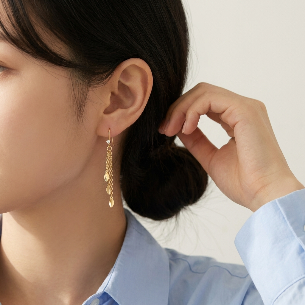 Anting Panjang Anting Jumtai Anting Wanita Anting Titanium Anti Karat Anti Luntur