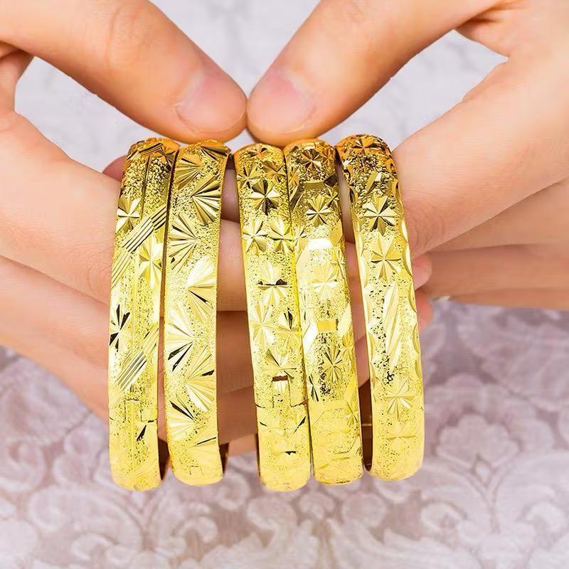 Gelang Tangan Bangle Lebar Premium titanium