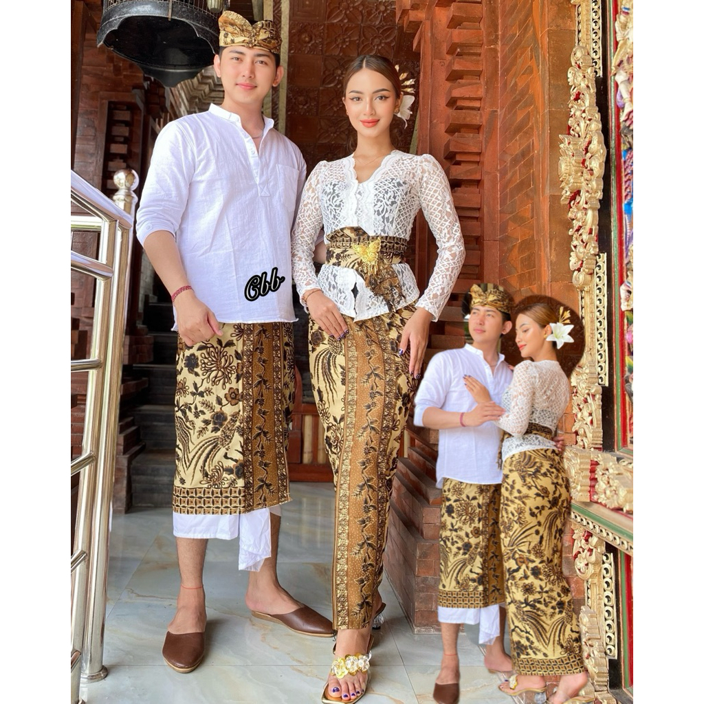 Set couple kamen batik indigo classic