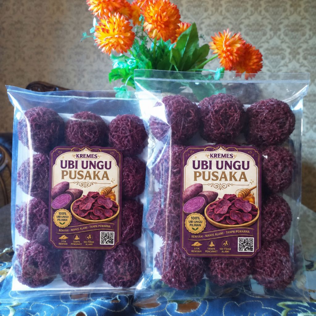KREMES UBI UNGU MANIS GURIH / KREMES CEMILAN MANIS / KREMES UBI