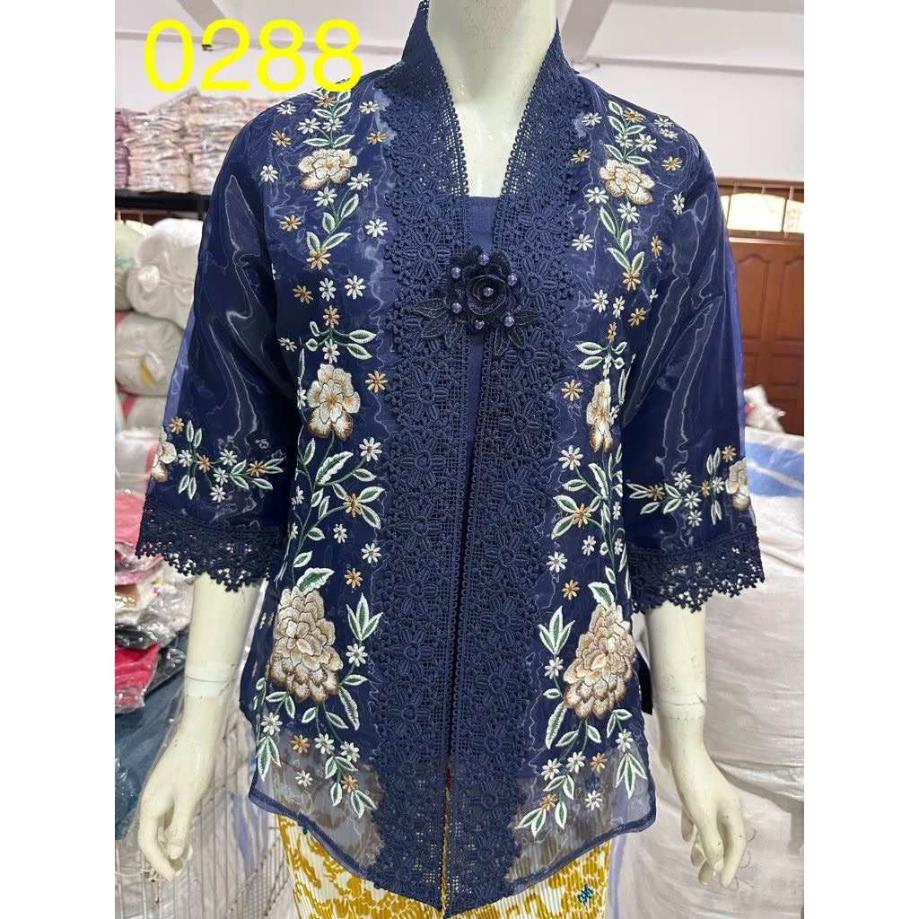 Atasan kebaya Biru Navy