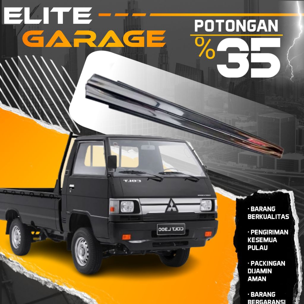 Karet pelipit kaca pintu luar MITSUBISHI L300 CHROME