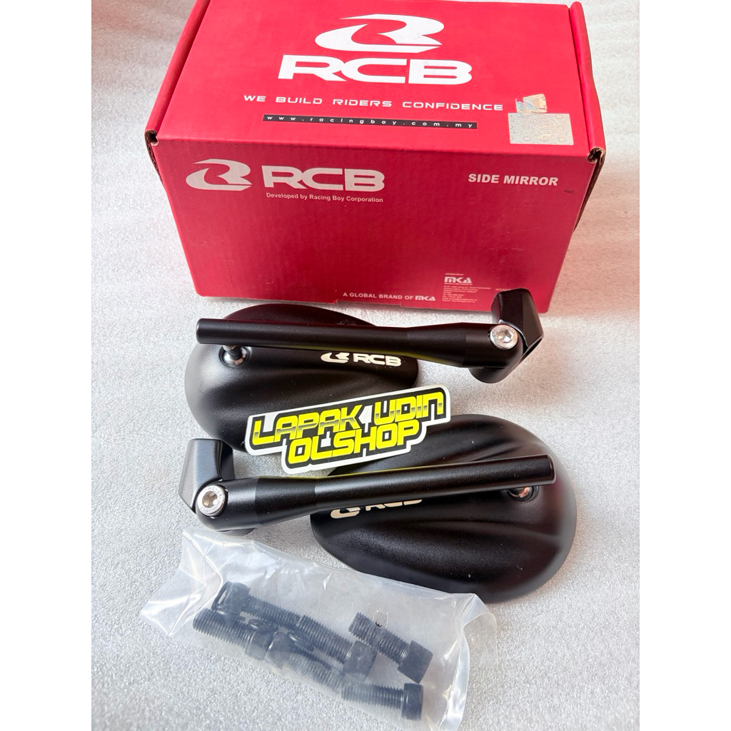 SPION SIDE MIRROR RCB ALLOY S5 HITAM UNIVERSAL