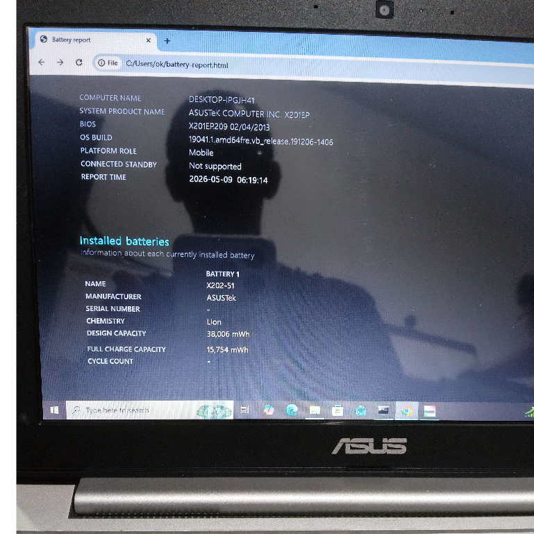 Baterai Asus X201E Original Cabutan Laptop