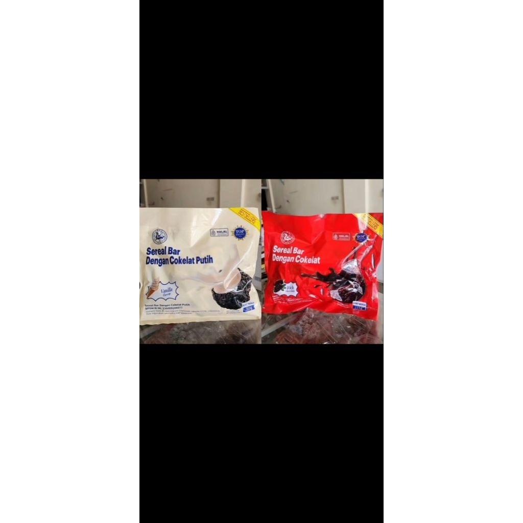 sereal bar coklat & sereal bar coklat putih