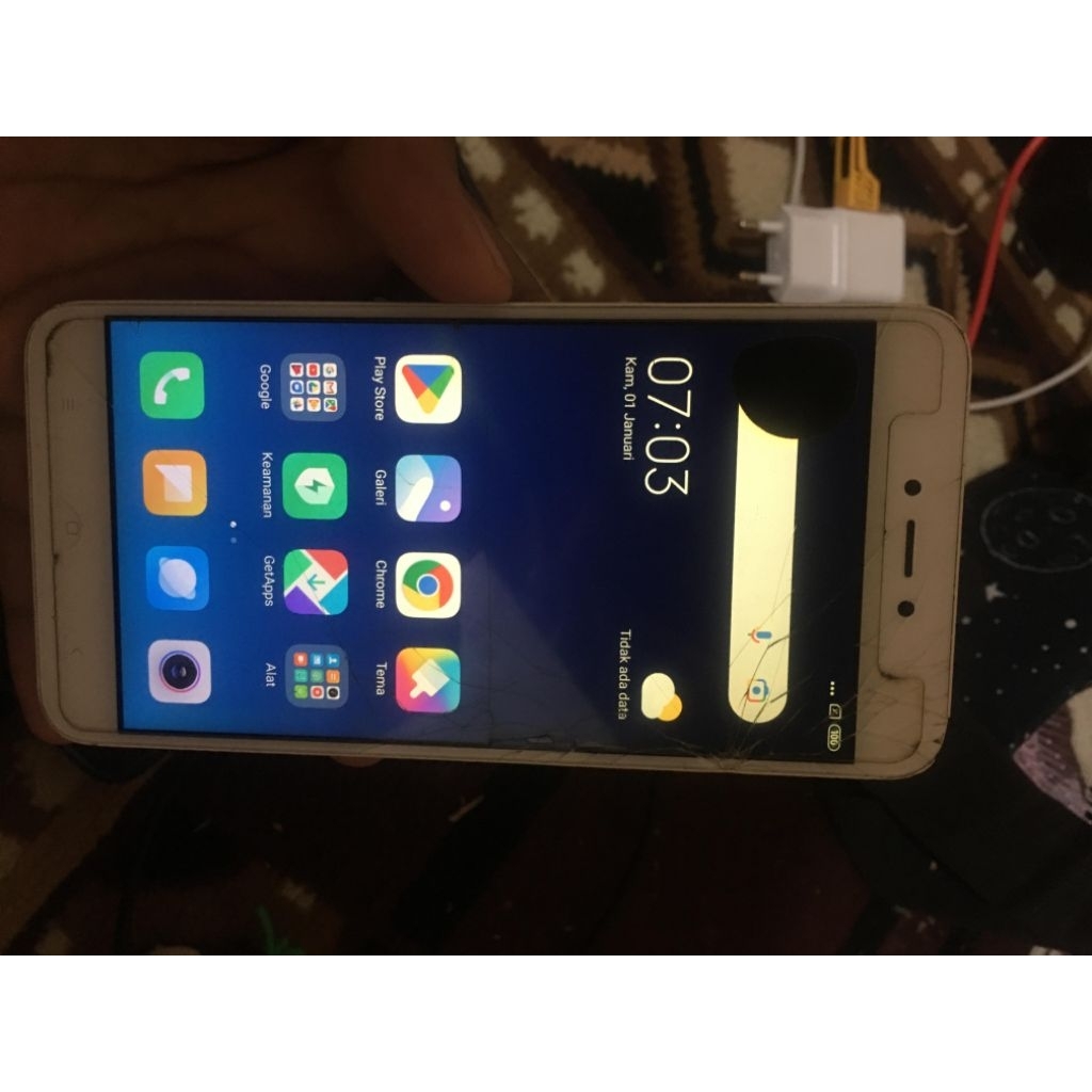 layar lcd touchscreen ts tc sentuh plus frame xiaomi Redmi Note 5A/ prime ori copotan original