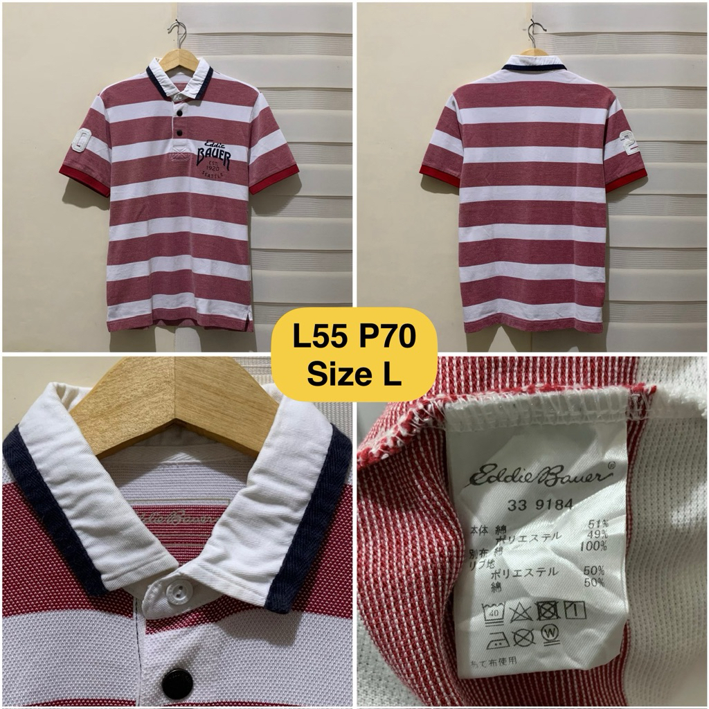 Poloshirt eddie Bauer Salur Original