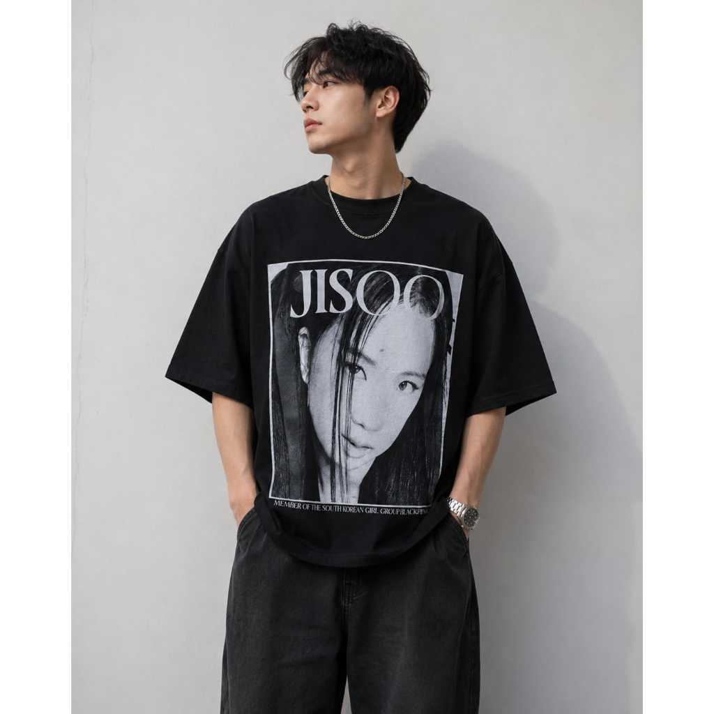Kaos Oversize Kpop Jisoo Blackpink Mc.F Supply co