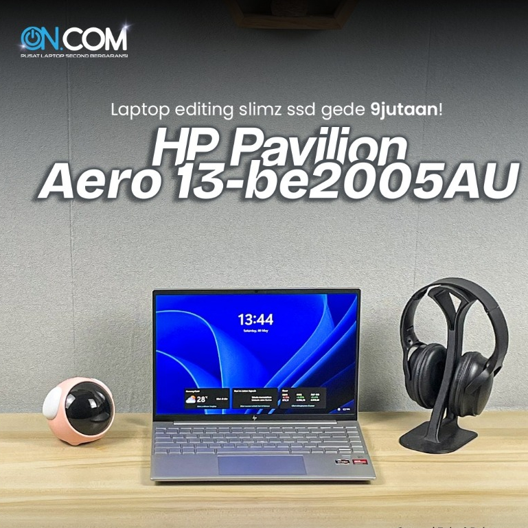 HP Pavilion Aero 13-be2005AU/AMD Ryzen 7 7735U/RAM 16 GB/SSD 1TB/Garansi Toko 1 Bulan