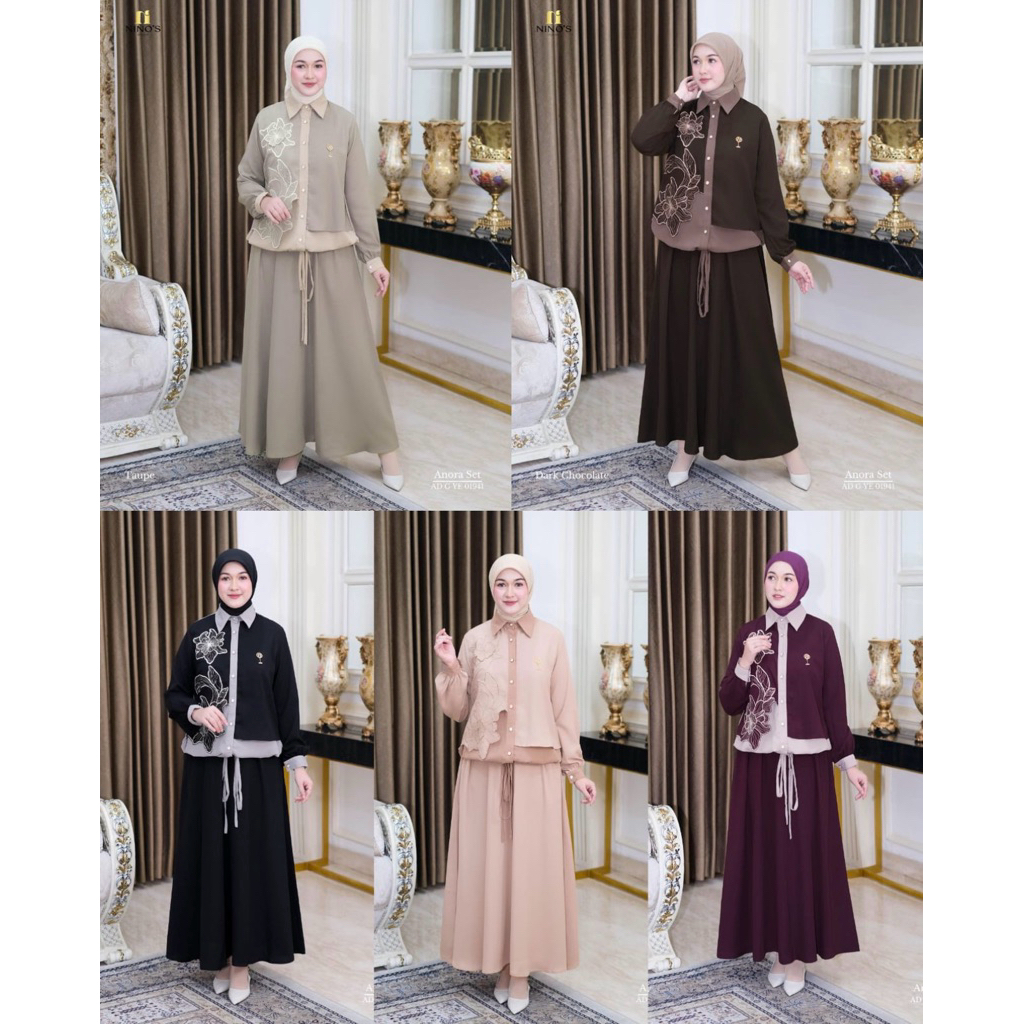 READY ANORA SET ROK TERBARU NINOS DESIGN ORIGINAL