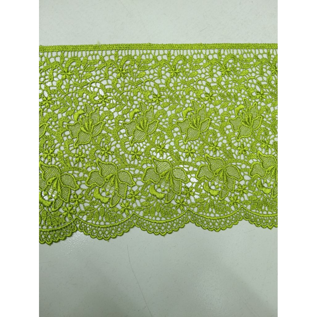 kain renda bordir, renda baju , renda mukena