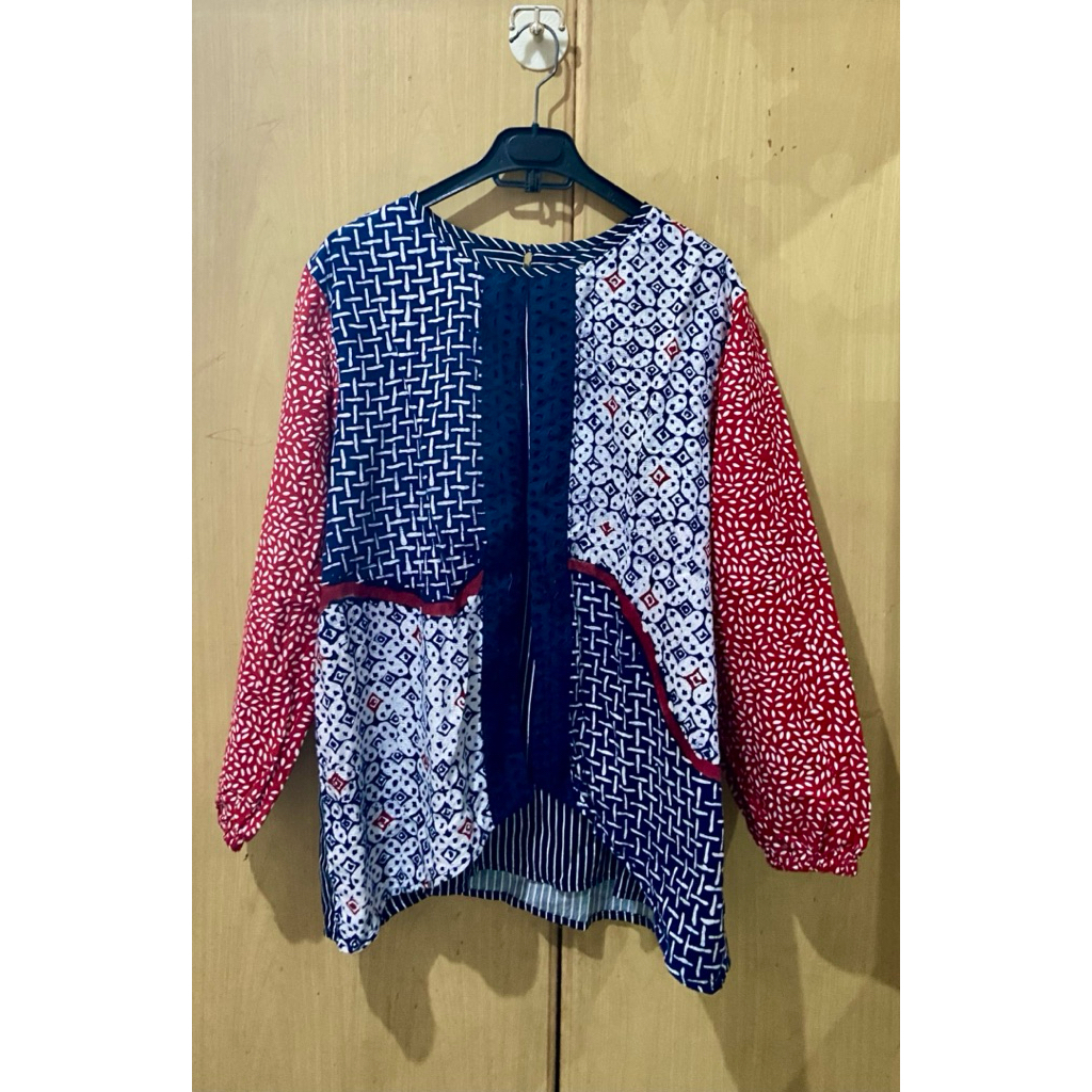 Batik Jenni Navy By Aqila Clothing