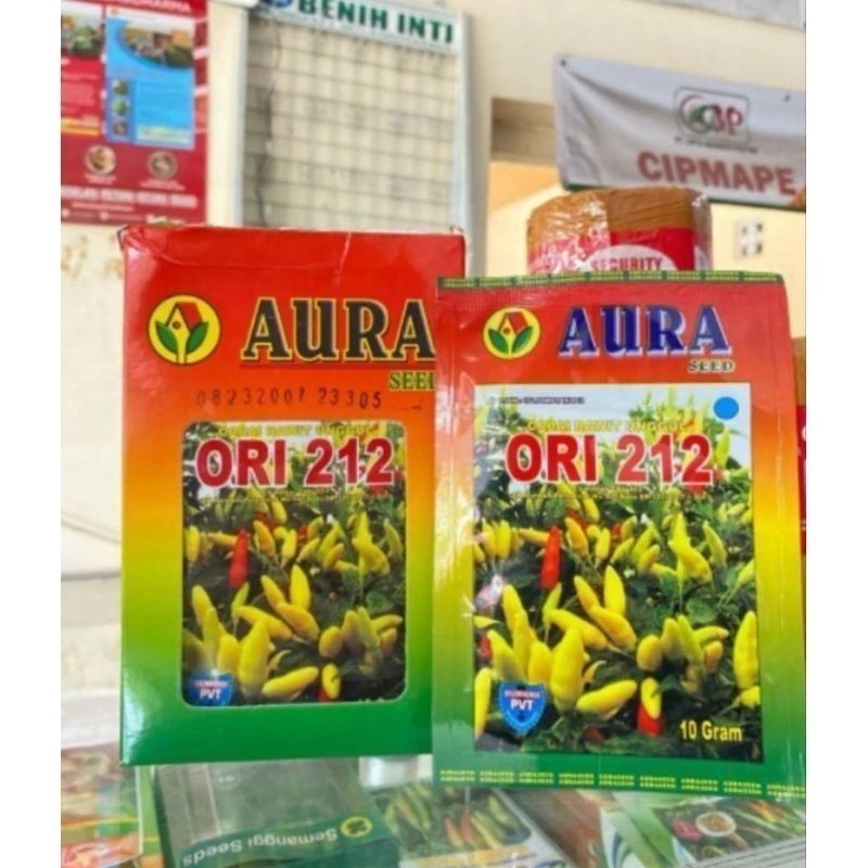 Benih Bibit Cabe ORI 212 10g Cap Aura Seed Produk Asli Cabe Rawit Setan