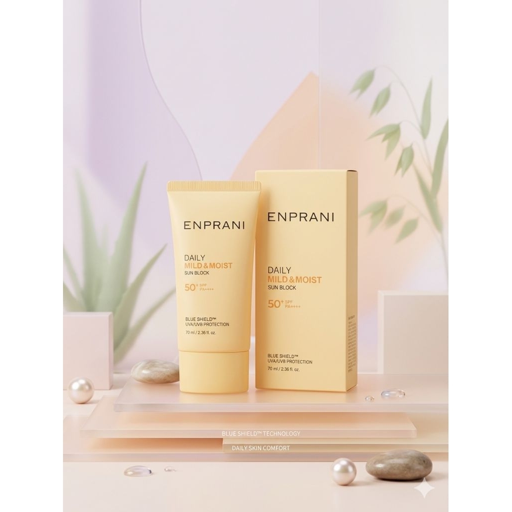 NEW holika holika enprani daily & mild moist sun block spf 50+ / sun block korea holika holika spf 5