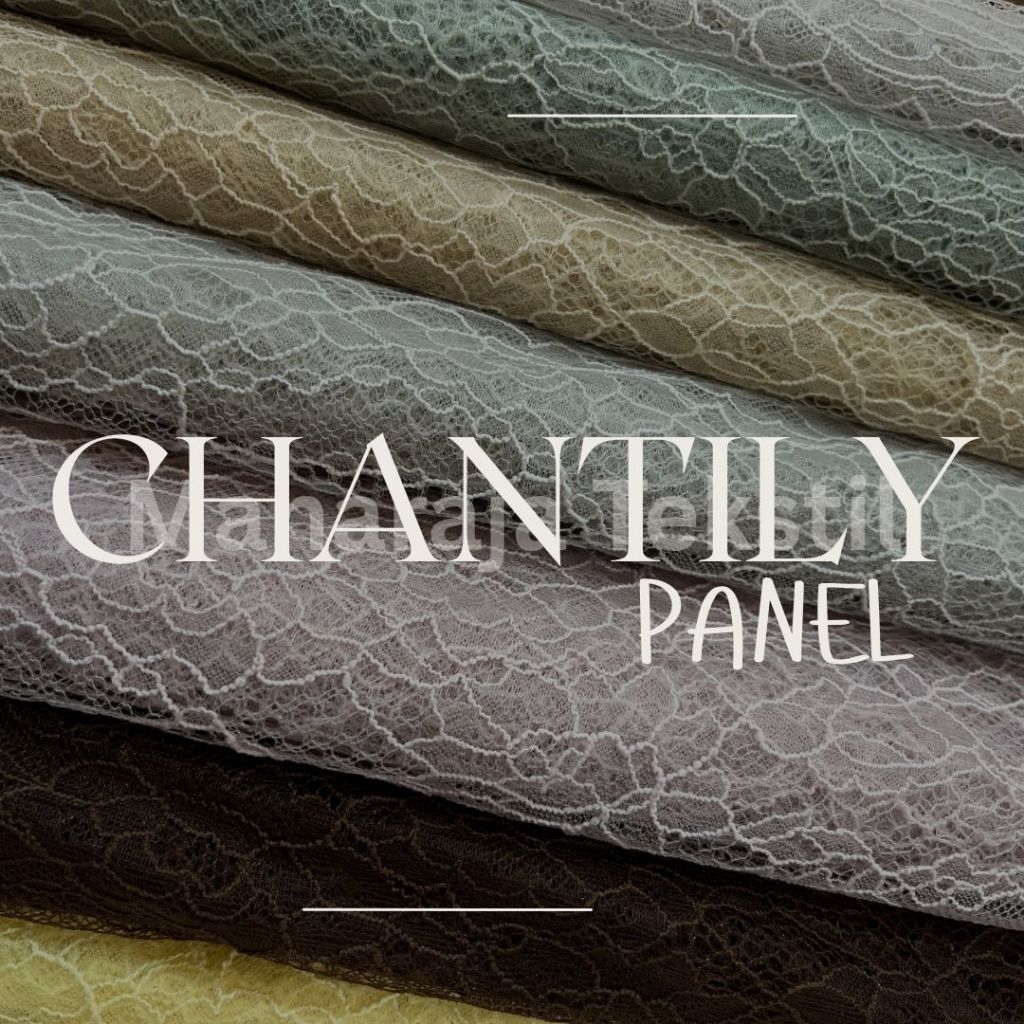 Panel Brukat Chantily / Chantily Lace Panel / Kain Chantily / Kebaya Chantily / Lace Panel Premium /