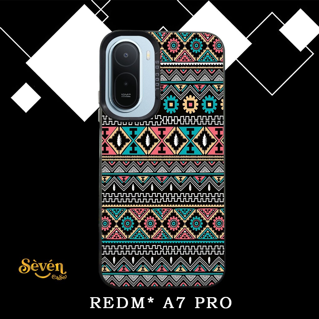 Case REDMI A7 PRO Terbaru Casing Premium Matte Softcase Hybrid IMD Plate Hologram - Motif Batik -  C