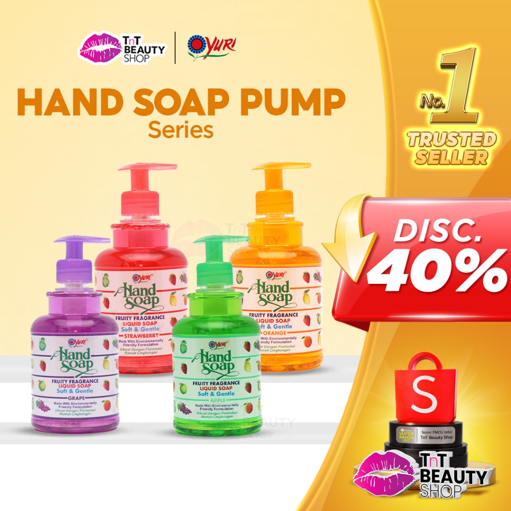 Yuri Hand Soap Sabun Cuci Tangan Pump 410 ml | TnT Beauty Shop