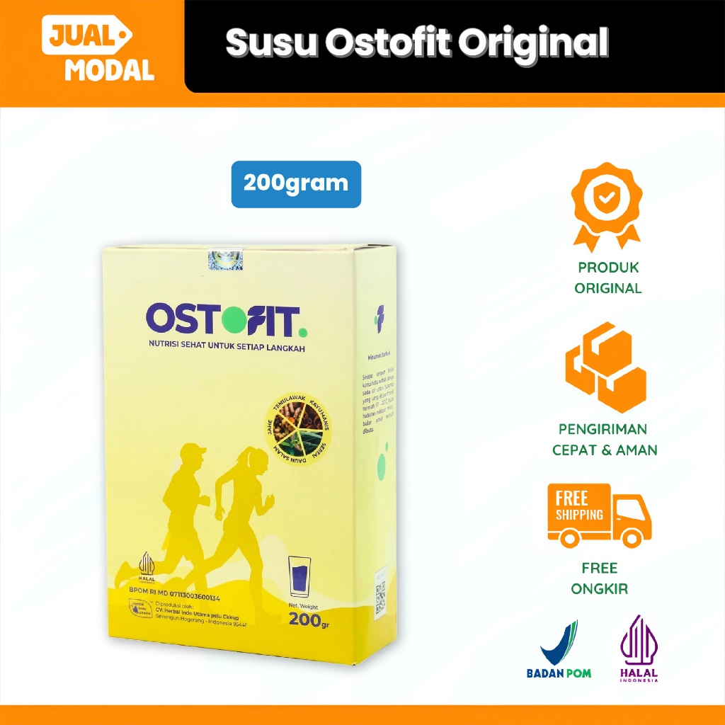 OSTOFIT Susu Herbal 200gr - Bahan Alami, Atasi Nyeri Sendi, Rasa Lezat
