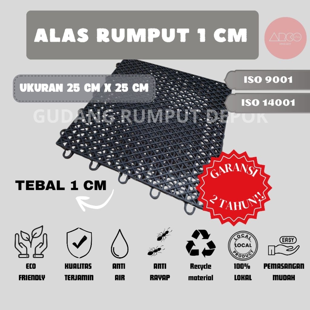 alas media aquarium tebal 1cm