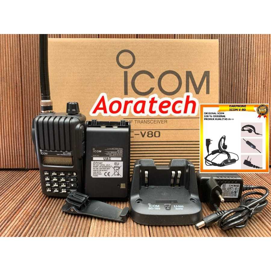 Handy Talky Icom v80 V 80 ICV80 T IC-V80 Lithium VHF V80E V80 Walkie Talkie Icom V 80