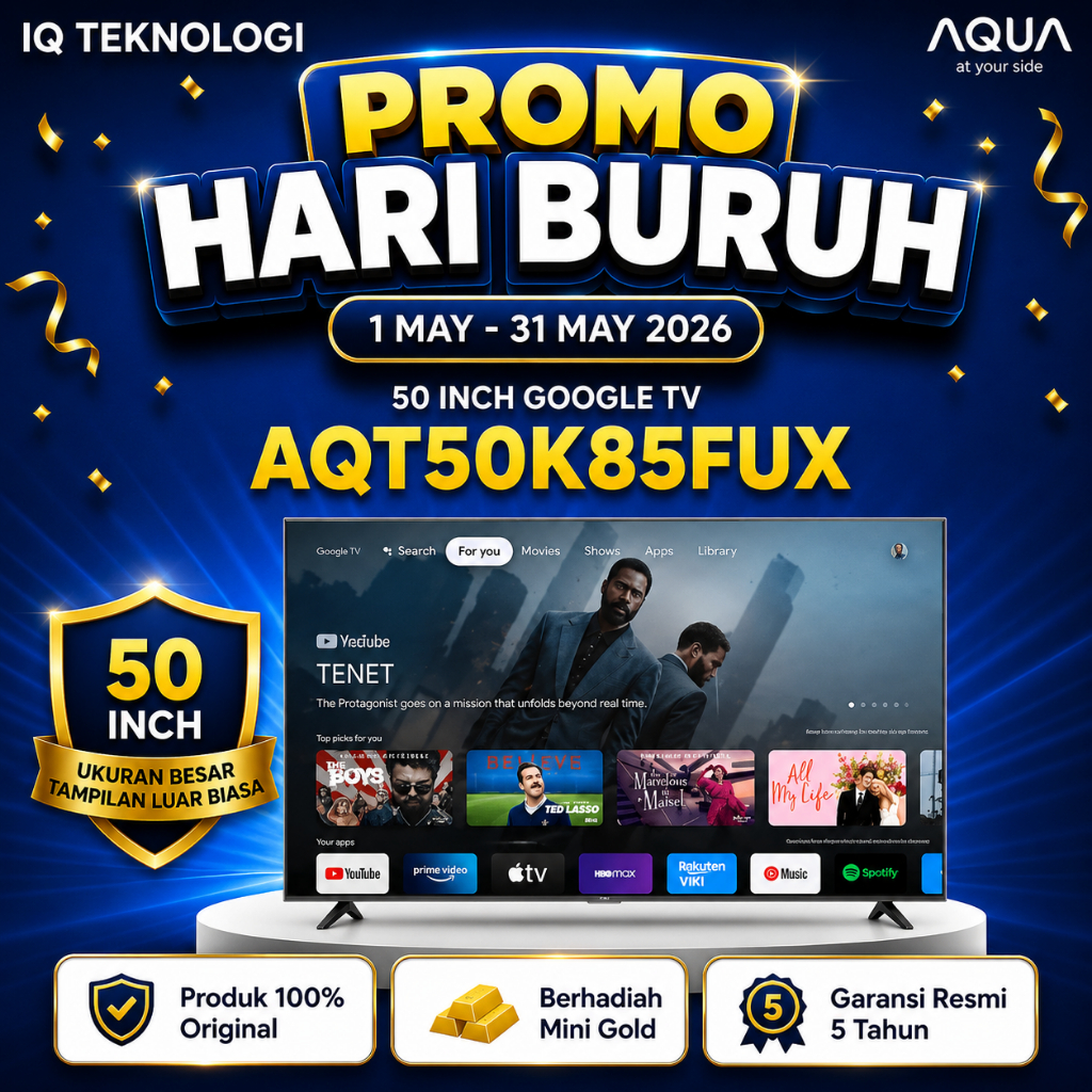 AQUA TV 50" UHD 4K HDR Google TV 50 Inch AQT50K85FUX Smart TV Android TV