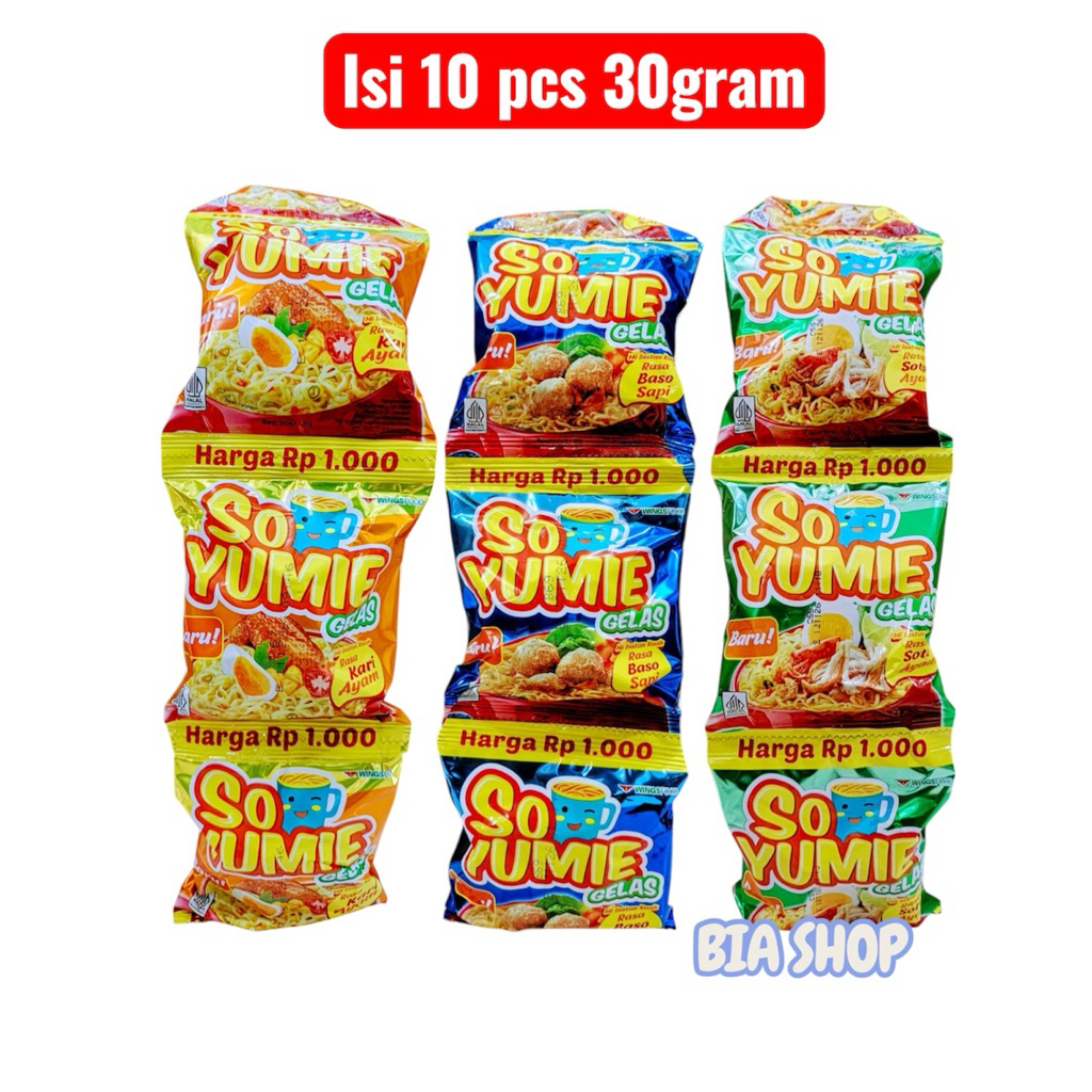 So Yumie Gelas 30gram perRenceng
