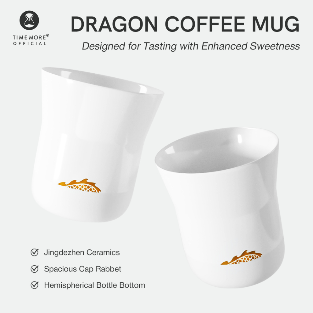 Timemore Dragon Coffee Mug – Cangkir Kopi Premium Keramik Jingdezhen 300ml
