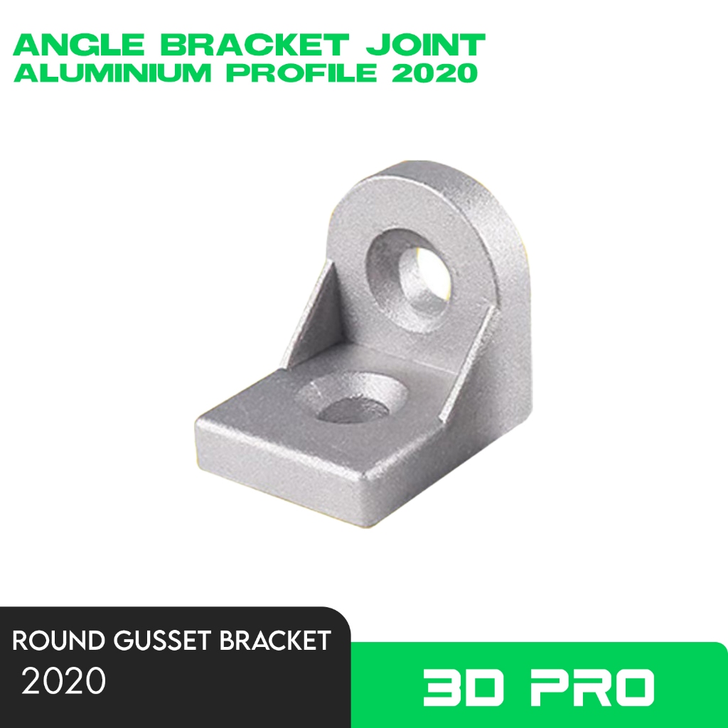 Alumunium Corner Bracket Siku L bulat 2020/ Rounded Gusset Profile 2020 for Aluminium Profil CNC