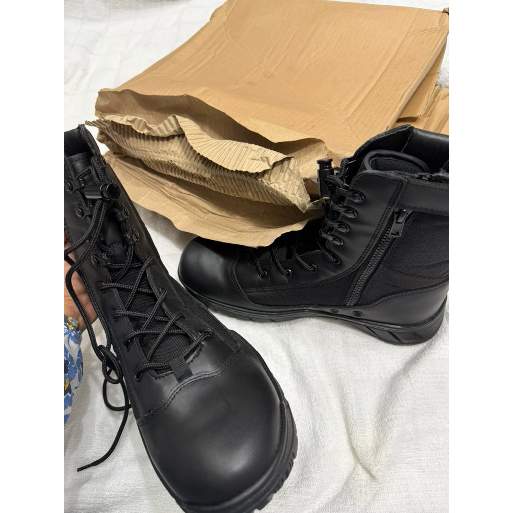 sepatu pdl polri jatah model resleting / sepatu pdl jatah polri