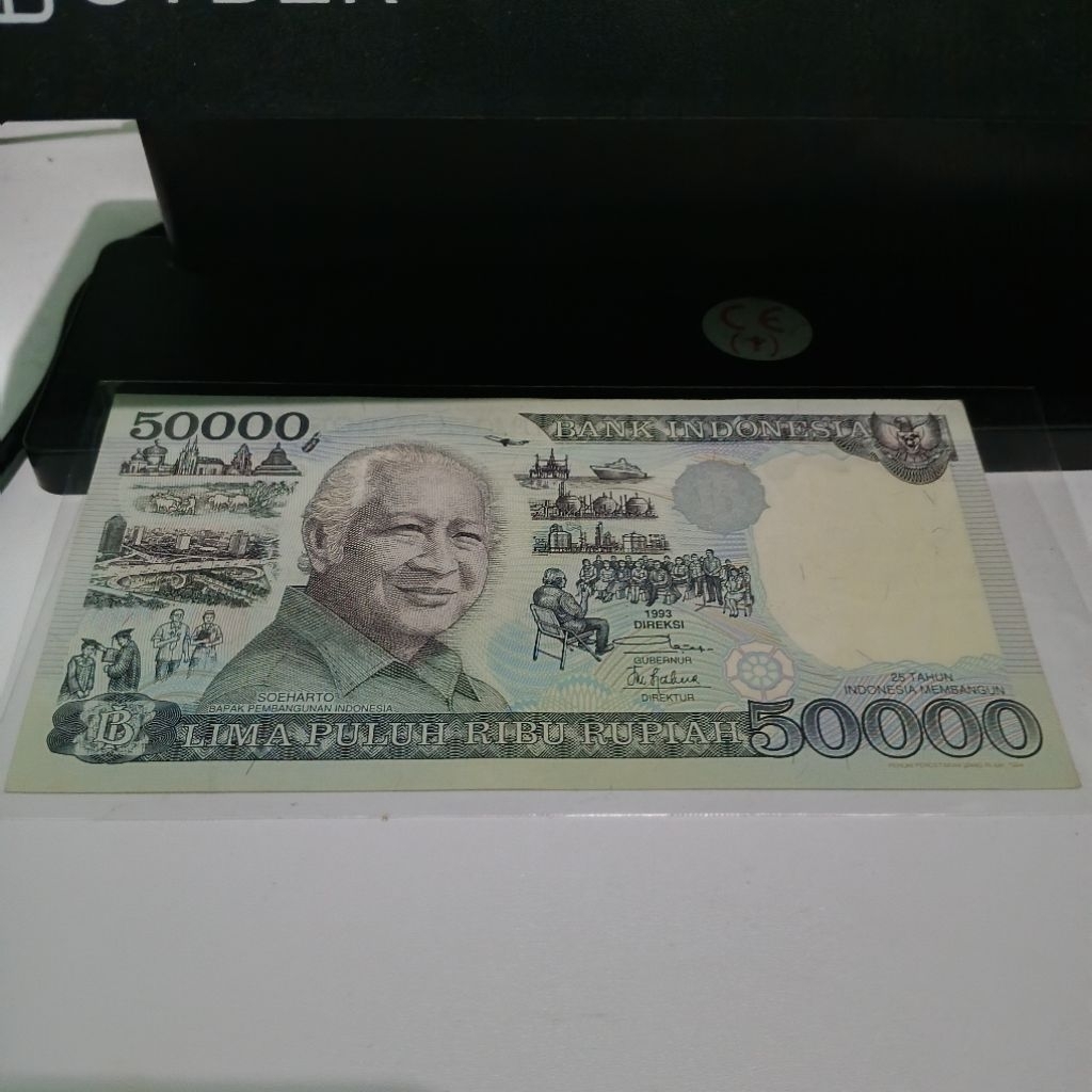 Uang 50 Ribu Suharto Asli Kondisi layak