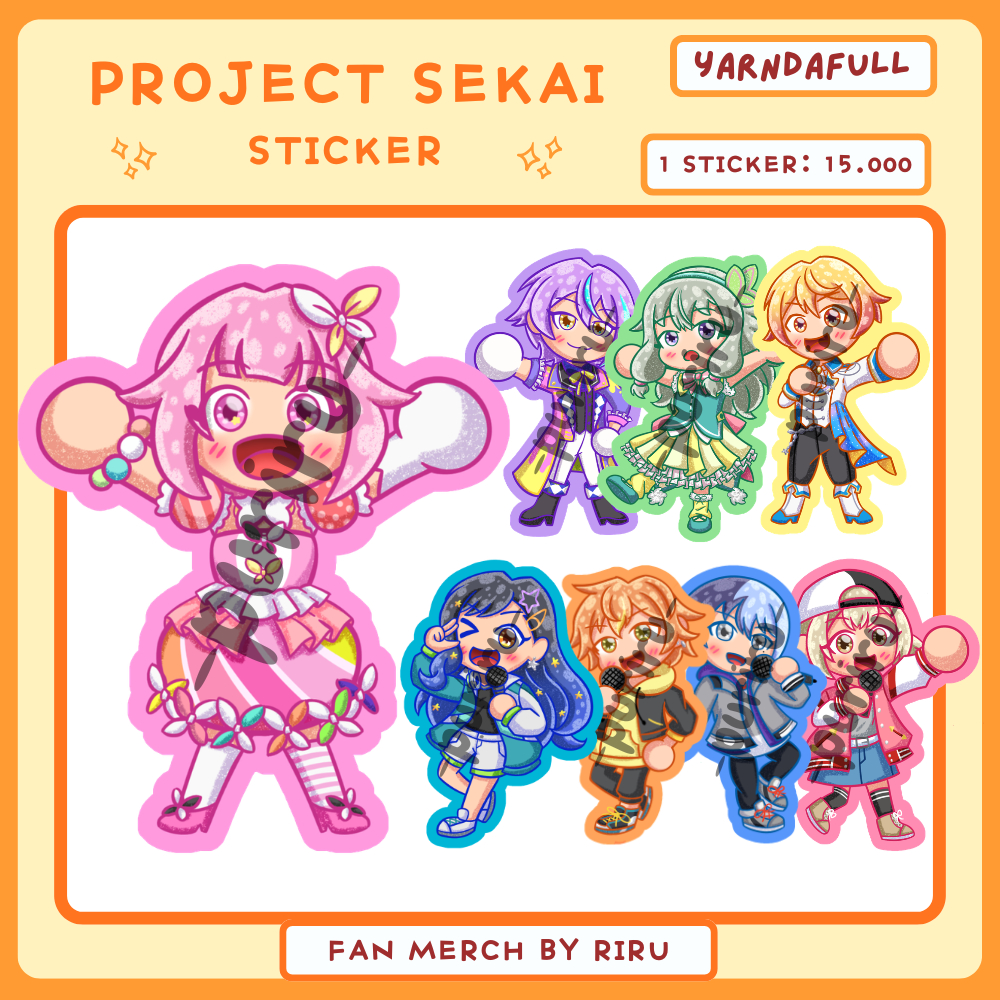 Project Sekai glitter Sticker