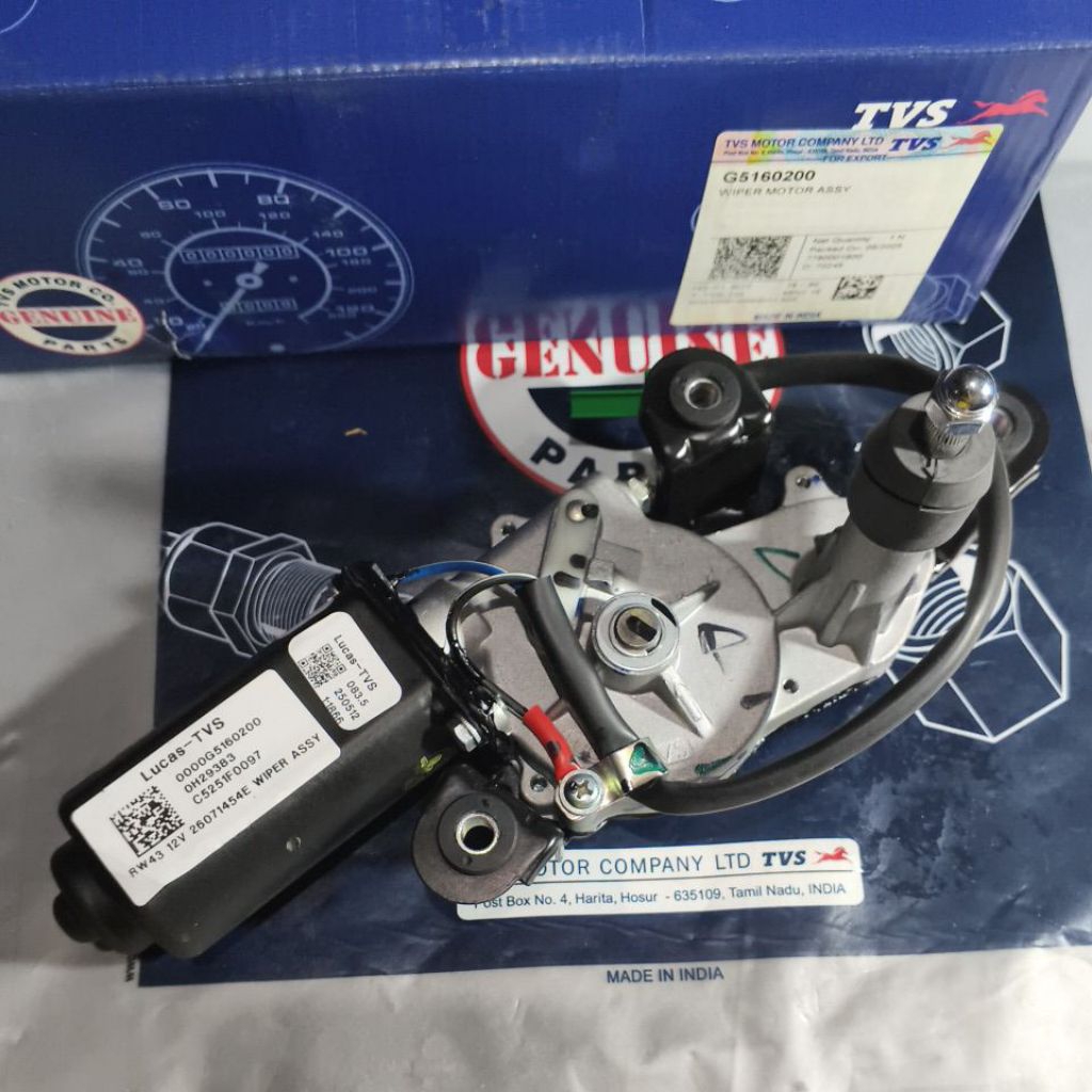 WIPER MOTOR KIPAS AIR TVS KING / BOX / CARGO / PICK UP / BAJAJ BIRU PENUMPANG TVS KING RODA 3 ORIGIN