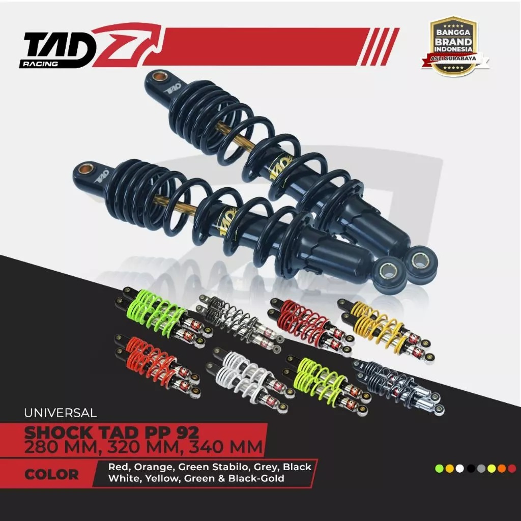 SHOCK BELAKANG TAD PP -92, 280mm, 320mm, 340mm