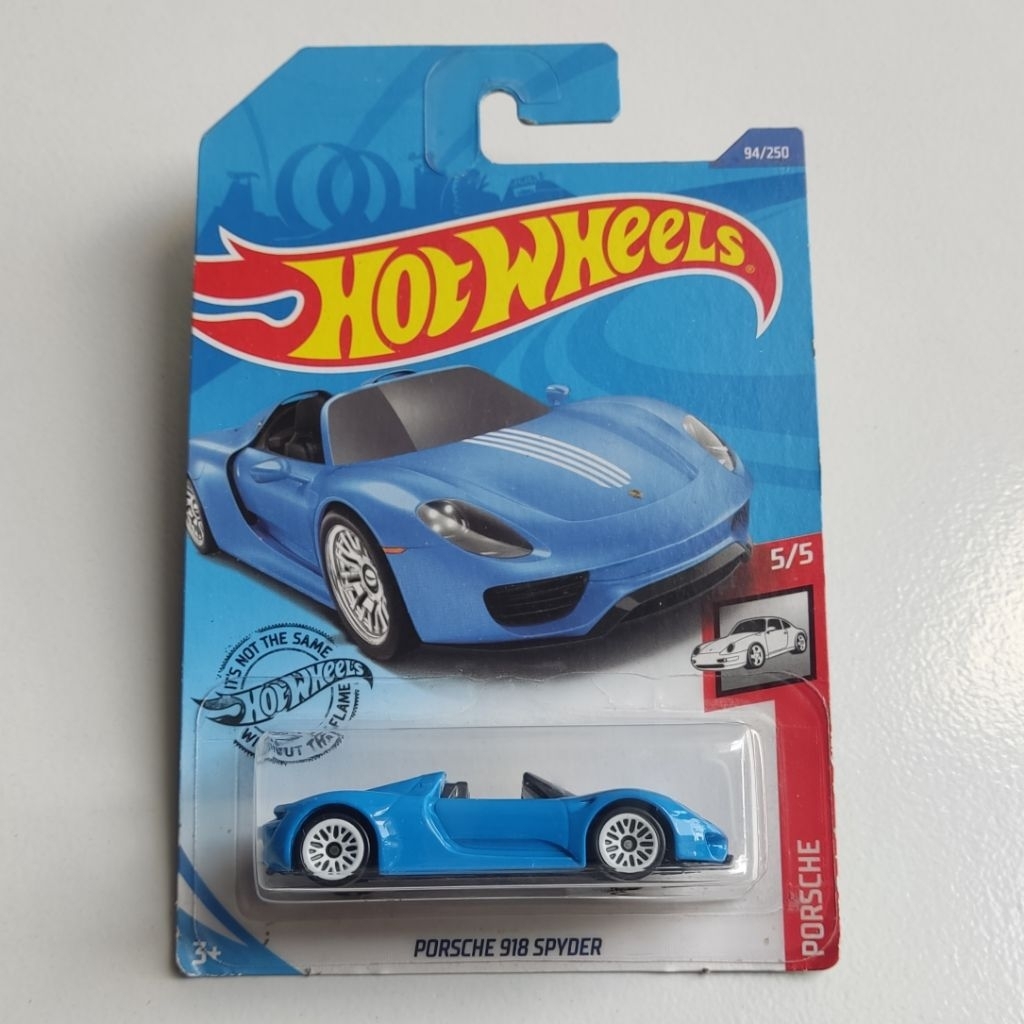 Hot Wheels Porsche 918 Spider Blue - HW PORSCHE