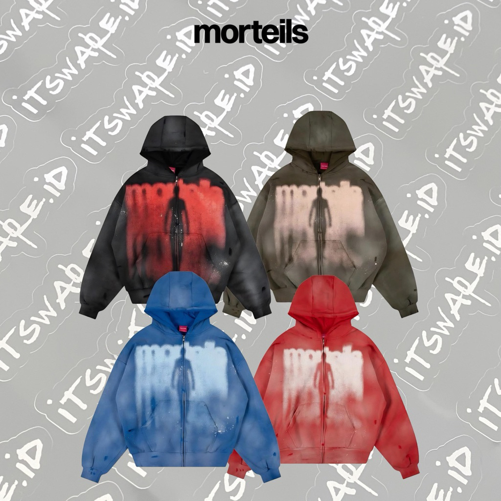 [100% ORIGINAL] MORTEILS DECONST ZIP HOODIE EDITION