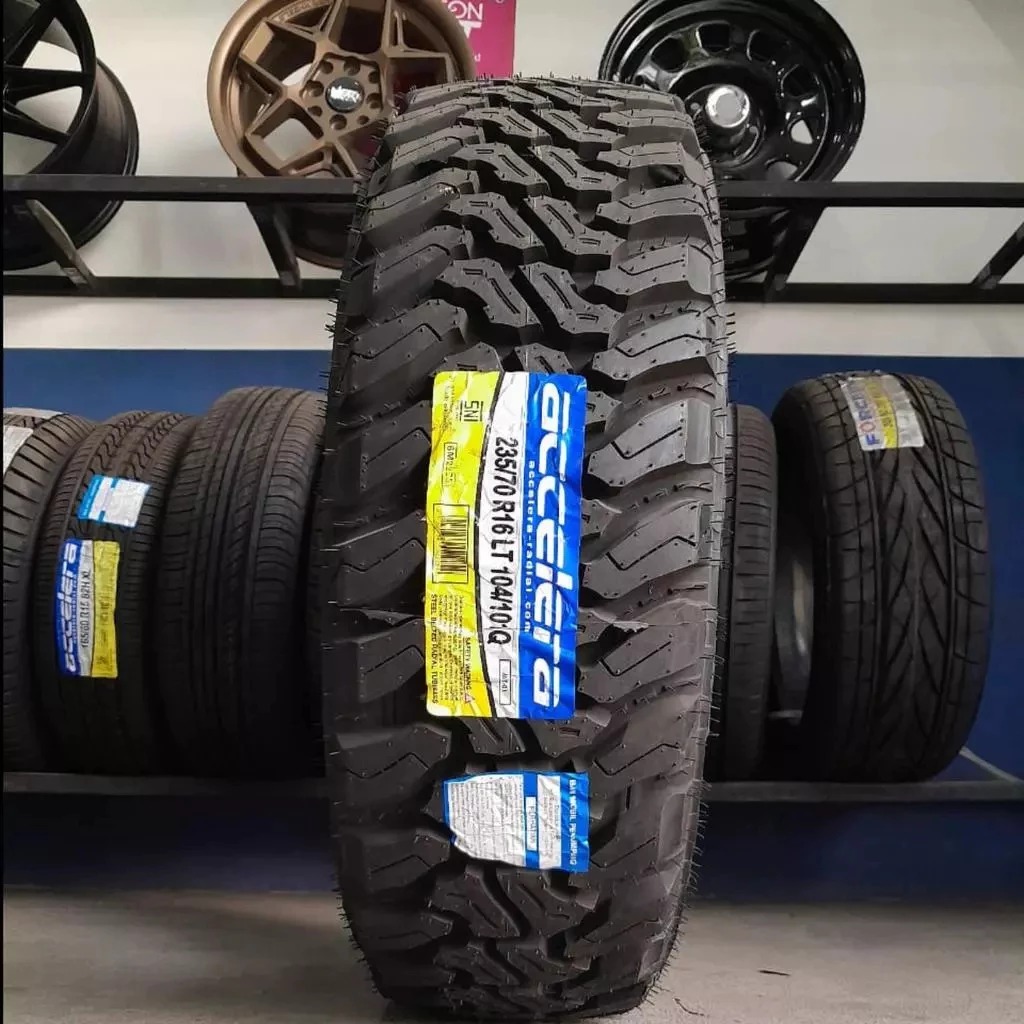 Ban mobil offroad ukuran 235 70 R16 ACCELERA M/T-01 ban tipe kasar lumpur Ring 16