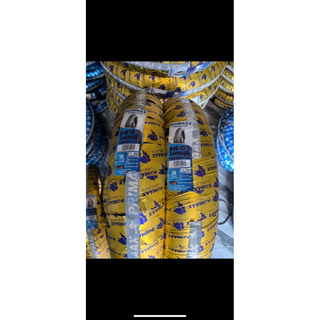 BAN PRIMAX TUBLESS SK-03 100/80 RING 17 ORIGINAL