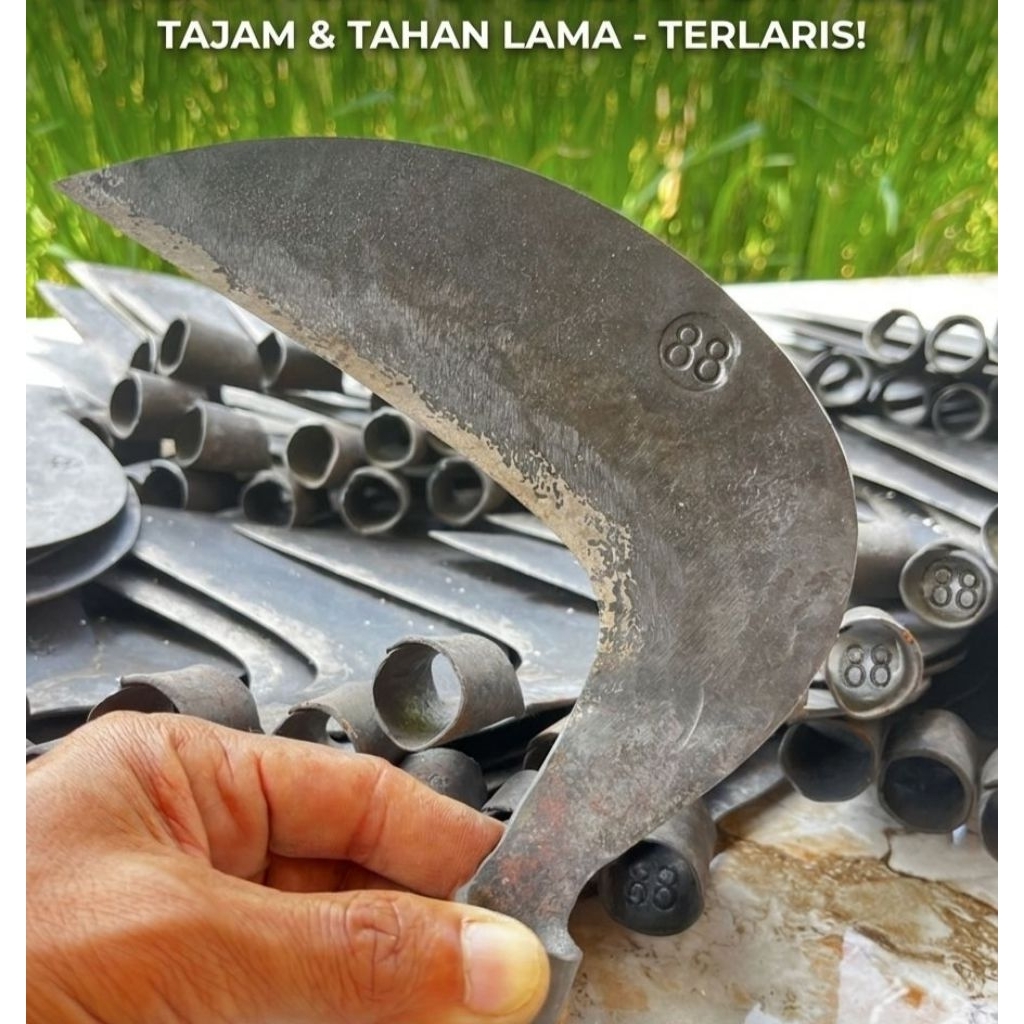 SABIT pengaritan rumput baja sepuh khas garut